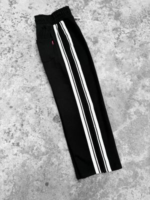 Stripe (Black) Oversized Low-Cut Baggy_img_2