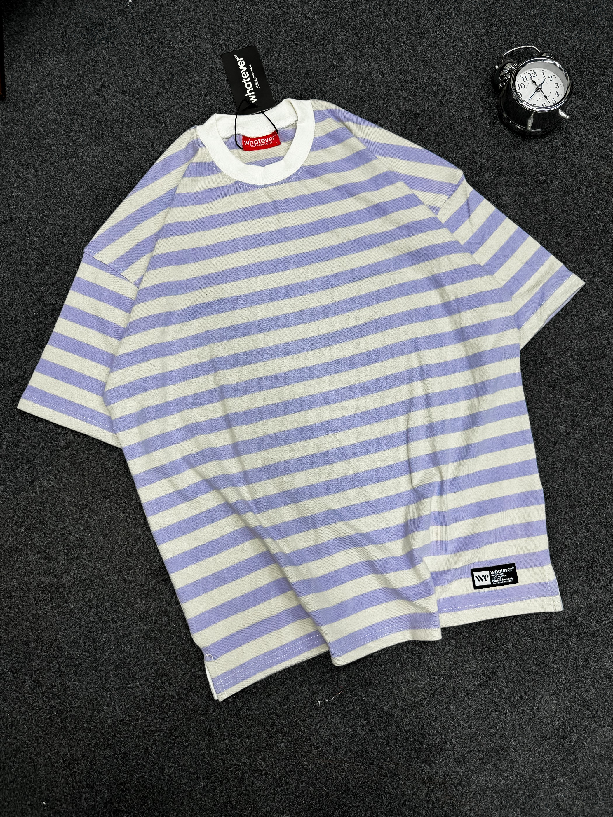 University Stripe (Purple White)