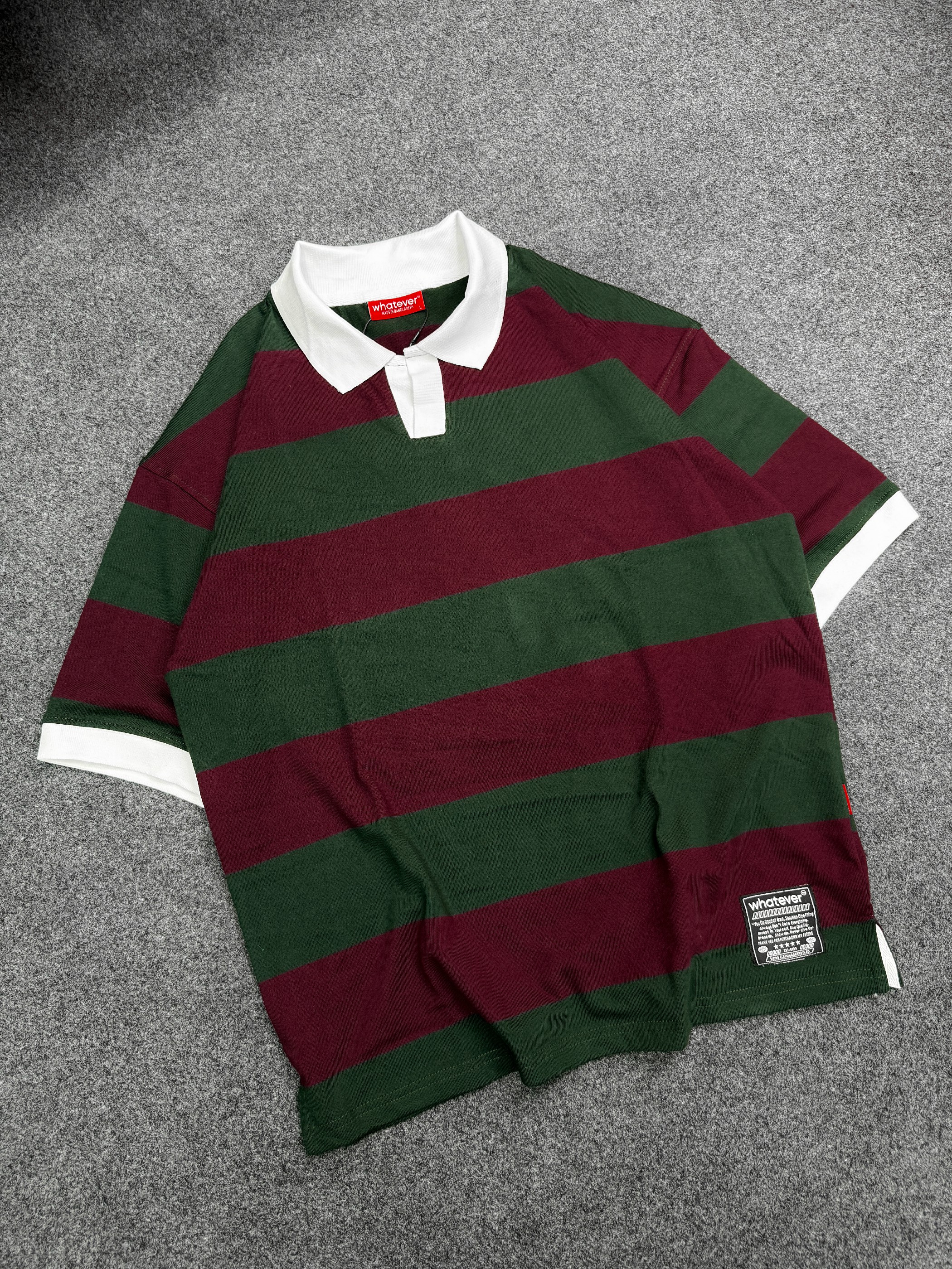 Stripe POLO ( Marron Green)_img_0