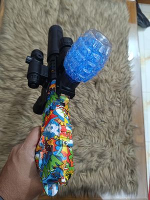 M1911 Electric Gel Ball Blaster Gun with Colorful Lights & Spray (7.4V Rechargeable)+ 1000 bullet -2 pack_img_1
