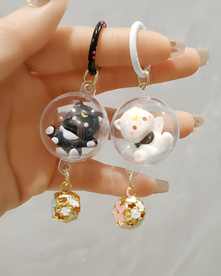 Lucky Bell Kitty Keychains_img_7