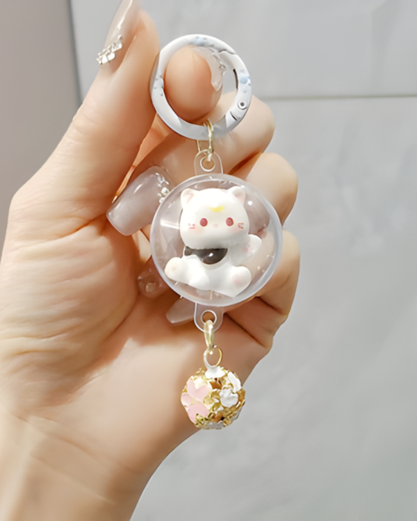 Lucky Bell Kitty Keychains