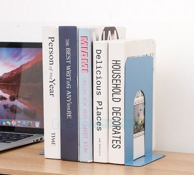 Library Office L-Shaped Bookend Metal Bookend Desktop File Organization and Storage Government Purchase Economical Bookend_img_3