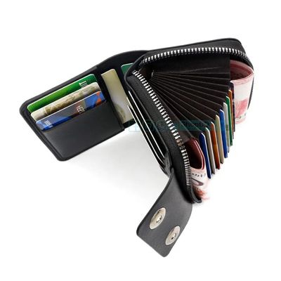 Credit & Debit Card Holder Leather Wallet for Men & Women – RFID Blocking Multi-Card & Visiting Card Holder Brown, Coffee, Black | Price in BD_img_1