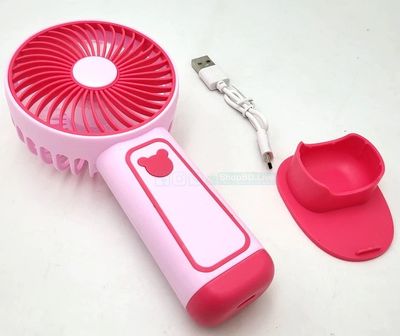 Mini Portable Fan with Phone Stand & Spray – USB Rechargeable, 3 Speed, 5V | Model TX265 | Price in BD_img_3