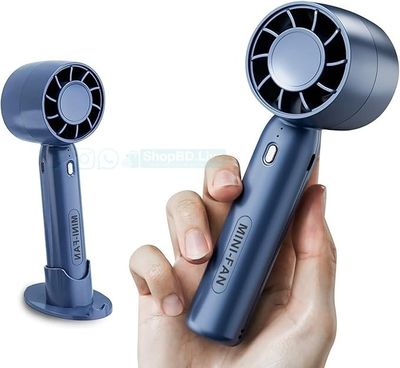 Portable Mini Handheld Fan T10 – USB Rechargeable, 2200mAh Battery, 3 Speed, Mobile Stand | Large Airflow | Price in BD_img_1