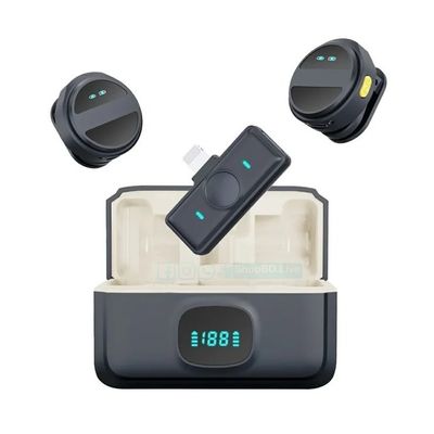 SX21 Wireless Lavalier Microphone – 2.4G Noise Reduction | Type-C / 8 Pin | Plug & Play Vlogging Mic | Price in BD_img_1