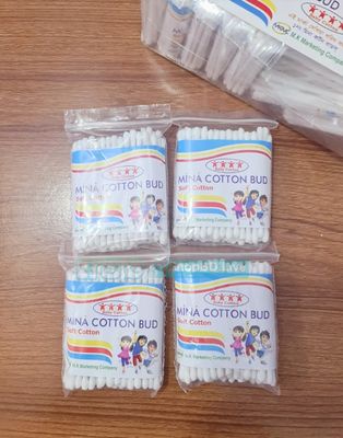 Mini Cotton Bud Pure Soft Cotton Swabs – 4 Packets for Babies & Adults | Price in BD_img_1