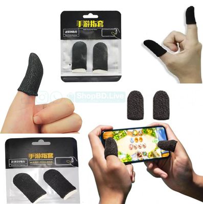 WASP Feelers Thumb & Finger Sleeve for Mobile Games, Pubg, Cod, Freefire Anti Sweat & Slippery Finger Sleeve 1 Pair (2 Pieces)_img_0