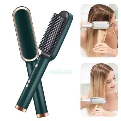 2 in 1 Professional Hair Straightener Comb | Fast Heating PTC Electric Styling Brush | Beard & Hair Straightening Comb Price in BD_img_3