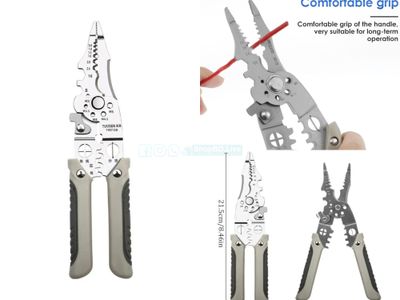 Multifunctional Wire Stripper Crimper Cable Cutter Pliers – Electric Wire Cutting, Stripping & Crimping Tool Scissors_img_0