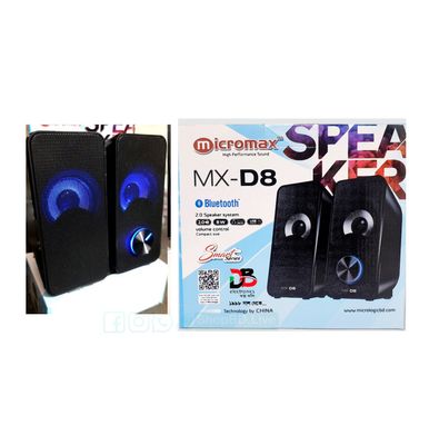 D8 Mini USB Multimedia Portable Speaker for Laptop Mobile Computer PC Desktop MX D8 - Black_img_0