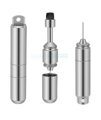 Mobile Phone SIM Card Ejector Tool Earphone Cleaning Pen High End Portable Keychain for Bluetooth Earphones and Earpiece Compartments_img_5