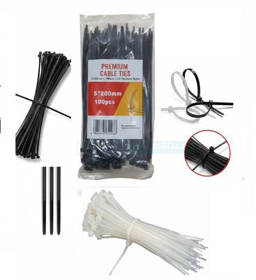 8 Inch Cable Ties (5×200mm) – Heavy Duty Nylon Industrial Zip Wrap | 100 Pcs Pack | Price in BD_img_0