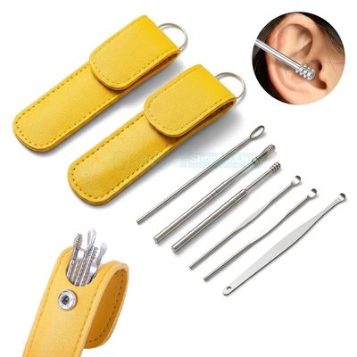 6pcs Set Stainless Steel Ear Cleaner Set – Spring Ear Wax Remover Spoon Kit | Safe & Reusable | Price in BD_img_0