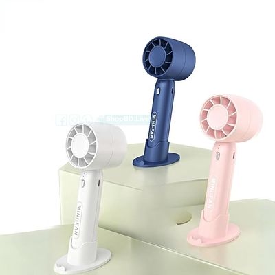 Portable Mini Handheld Fan T10 – USB Rechargeable, 2200mAh Battery, 3 Speed, Mobile Stand | Large Airflow | Price in BD_img_2