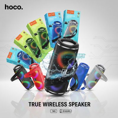 Hoco HC12 True Wireless Bluetooth Speaker – 1200mAh Battery, Colorful Lights | Price in BD_img_0