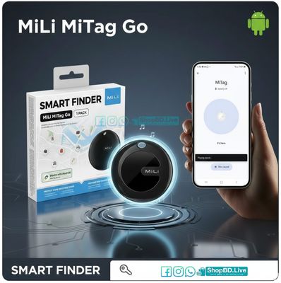 MiLi MiTag Go Android Location Tracker – Compatible with Google Find My Device, IP67 Waterproof, BLE 5.2 | Price in BD_img_0