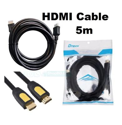 Hi Speed HDMI Cable Hi Speed - 5M - Black_img_0