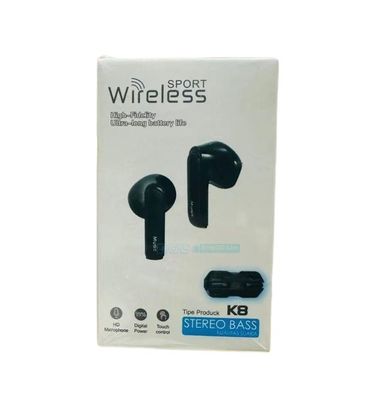 K8 Wireless Sport Earbuds – Bluetooth 5.3 | Stereo Bass | Noise Reduction | Long Battery Life Gaming Earbuds_img_0