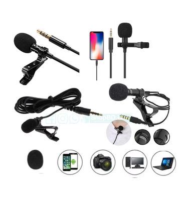 Portable Super Mini 3.5mm Tie Lapel Lavalier Clip On Mic Microphone for PC, Laptop, mobile phone, loudspeakers, speakers (1.5M)_img_0