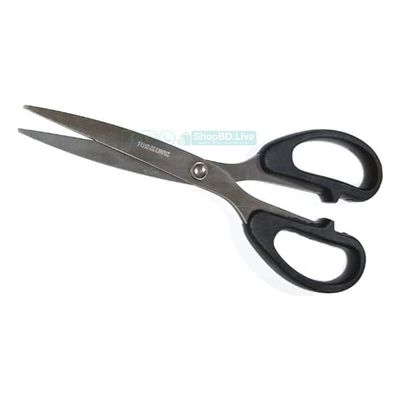 6 Inch Stainless Steel Scissors for General & Lab Use – Sharp Straight SS Scissors with Black Finish | Price in BD_img_2