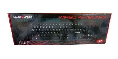 Hi-Power X2 Wired USB Bangla English Keyboard – Full Size Waterproof Slim Keyboard for PC & Laptop | Price in BD_img_1