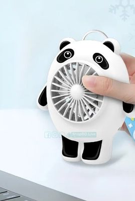 Panda Mini USB Rechargeable Fan Keychain – Cute Cartoon Portable Handheld Fan for Students | Price in BD_img_1