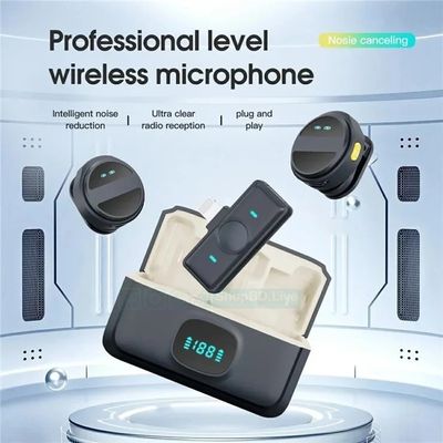 SX21 Wireless Lavalier Microphone – 2.4G Noise Reduction | Type-C / 8 Pin | Plug & Play Vlogging Mic | Price in BD_img_2