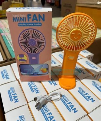 Mini Portable Rechargeable Fan HK59 – Handheld USB Fan with Mobile Holder, 400mAh Battery | Price in BD_img_3