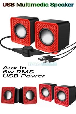 Mini USB Multimedia Speaker 2.0 Channel 3W x2 Portable Speaker for PC, Laptop & Mobile | Price in BD_img_3