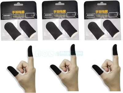 WASP Feelers Thumb & Finger Sleeve for Mobile Games, Pubg, Cod, Freefire Anti Sweat & Slippery Finger Sleeve 1 Pair (2 Pieces)_img_2