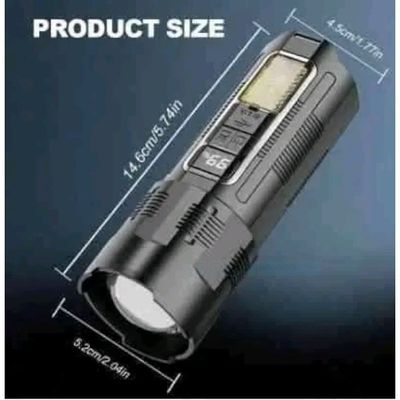 Rechargeable Zoom LED Flashlight X-55 with Power Bank – High Brightness & Multi-Mode | Price in BD_img_3