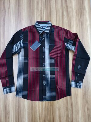 Men’s Full Sleeve Slim Fit Cotton Shirt – 100+ Colors Collection S,M,L,XL | Price in BD_img_2