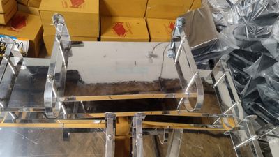 2-Layer Wall Mount SS Wifi Router Stand(100% Pure Stainless Steel) Shelf for TV Box & Remotes_img_2