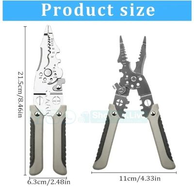 Multifunctional Wire Stripper Crimper Cable Cutter Pliers – Electric Wire Cutting, Stripping & Crimping Tool Scissors_img_5