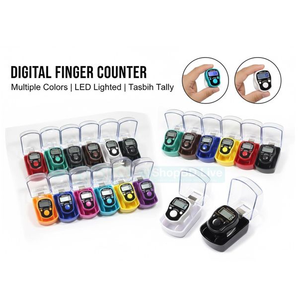 Digital Tasbih Tally Counter with LED Light & Box – 5 Digit Finger Counter | Price in BD