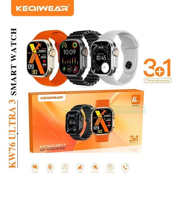 Keqiwear Kw76 3in1 SmartWatch