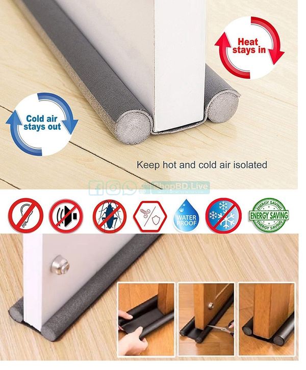 Door Bottom Sealing Strip – Gap Dust Stopper | Draft Blocker | AC Air & Insect Protector | Wind & Noise Proof