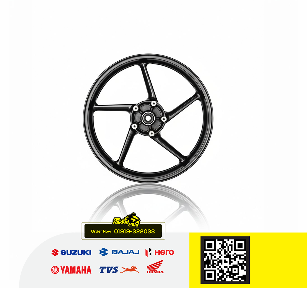 Alloy Rim (Front) for Yamaha FZS V1, FZS V2 (Single Disk), Fazer V1 & Fazer V2 bike._img_0