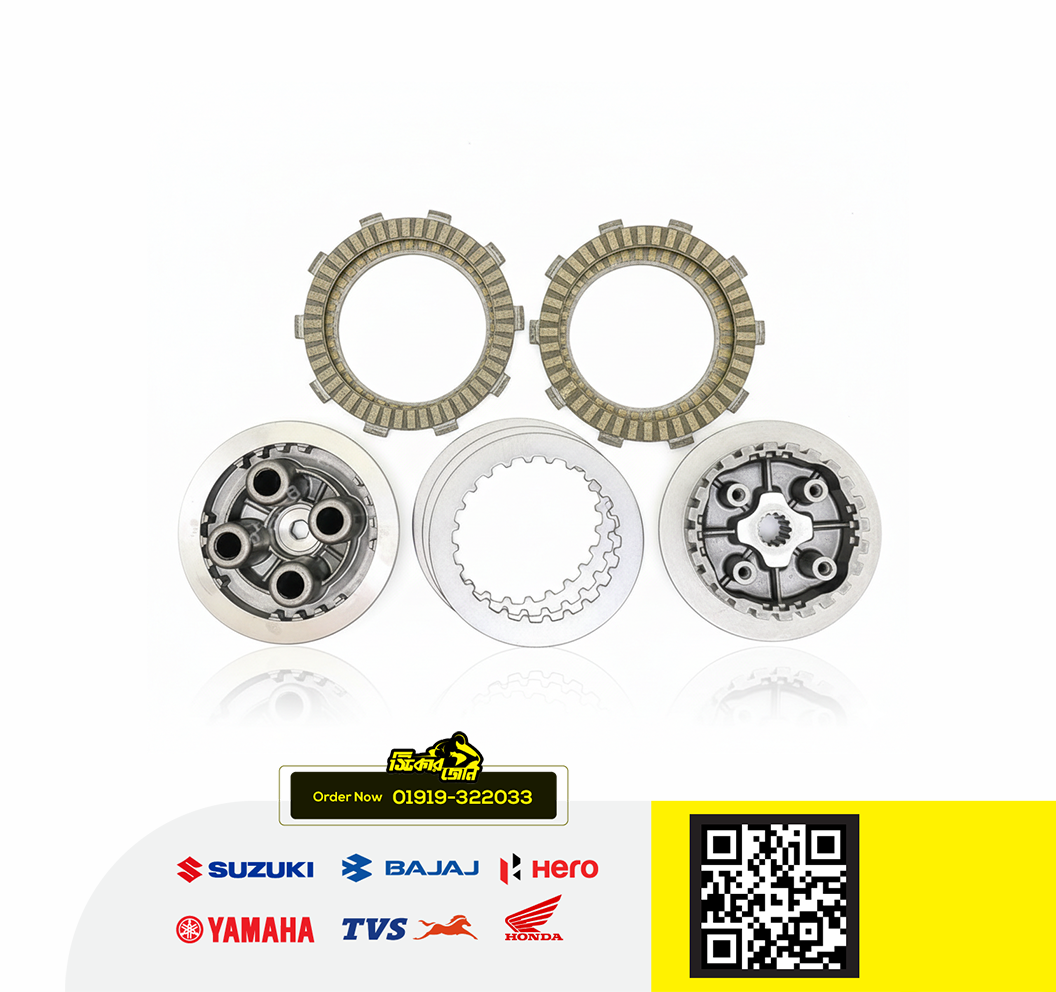 Clutch Assembly for Yamaha FZS V1, FZS V2, FZS V3, FZX, Fazer V1, Fazer V2 bike._img_0