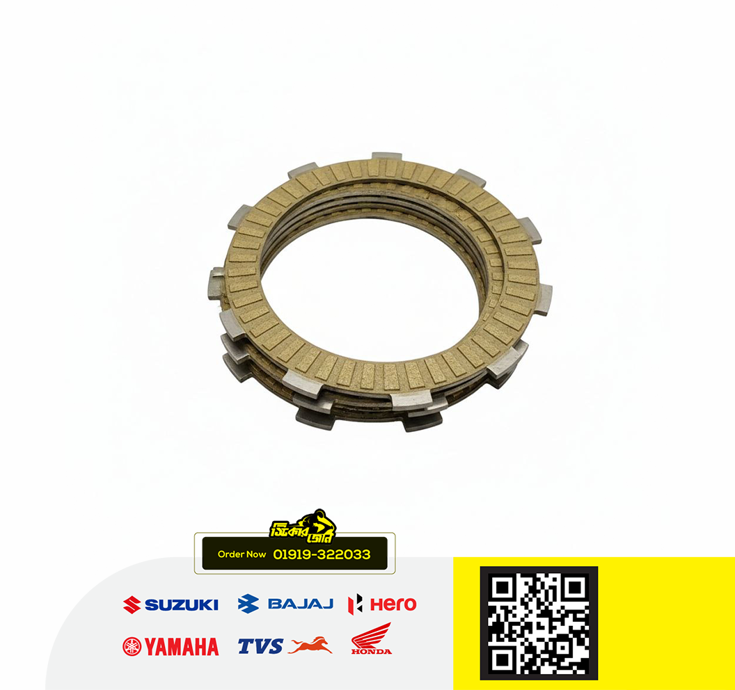 Clutch Plate-21CE633100 & 54BE632100 for Yamaha FZS V1, FZS V2, FZS V3, Fazer V1, Fazer V2 bike._img_0