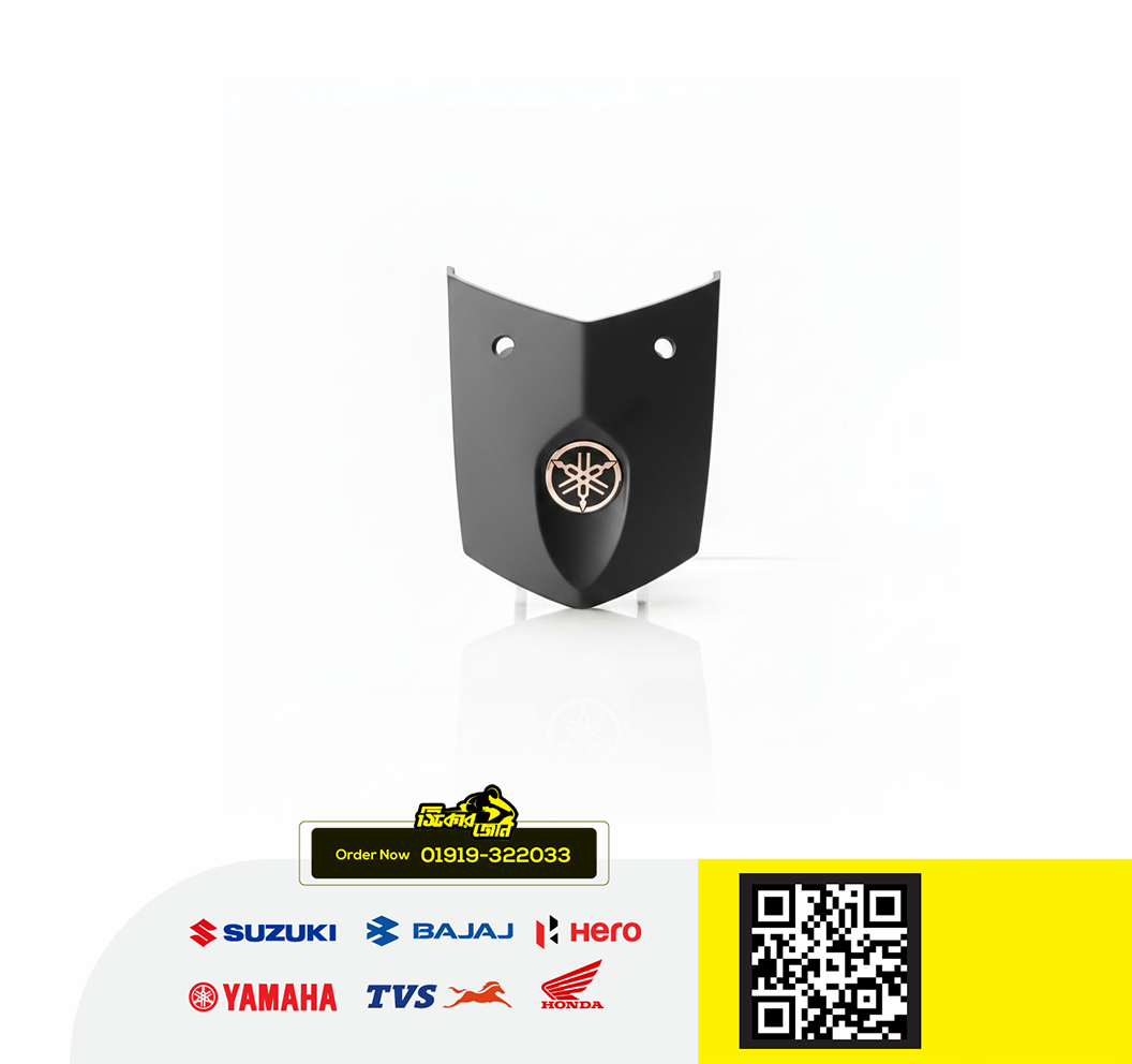 Cover-5 (Mat Black) for Yamaha FZS V2 (Armada Blue) bike._img_0