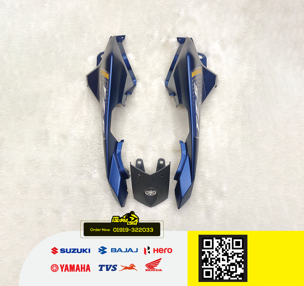 Cover-5 with Back Panel for Yamaha FZS V2 (Armada Blue) bike._img_1