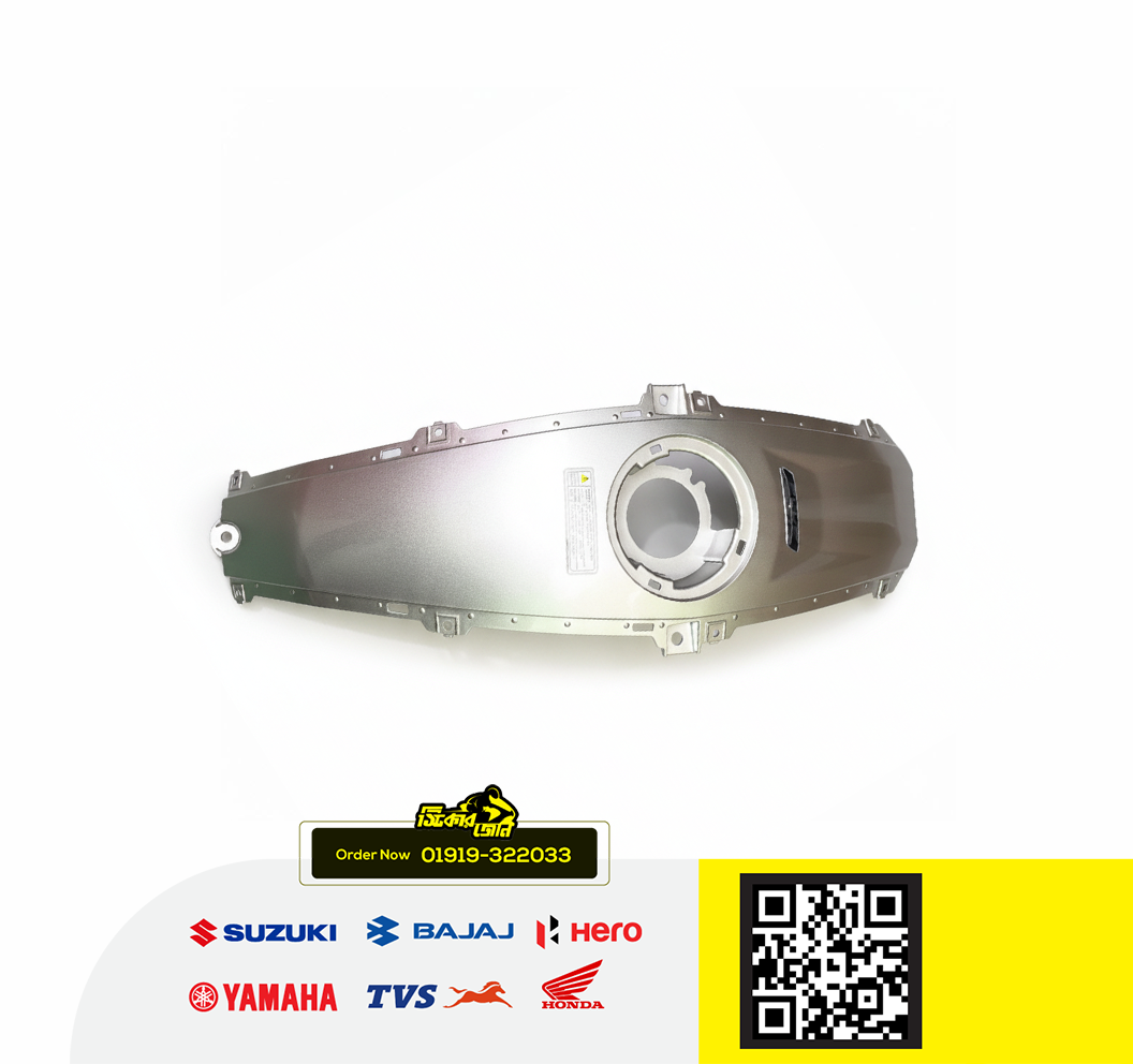 Cover Top (Silver) for Yamaha FZS & Fazer V2 (White Color) bike._img_0