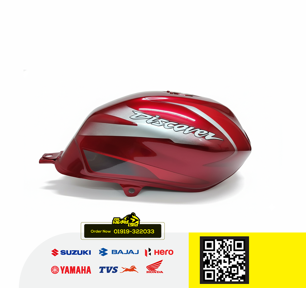 Fuel Tank for Bajaj Discover 110 Red-Red bike. P2_img_0