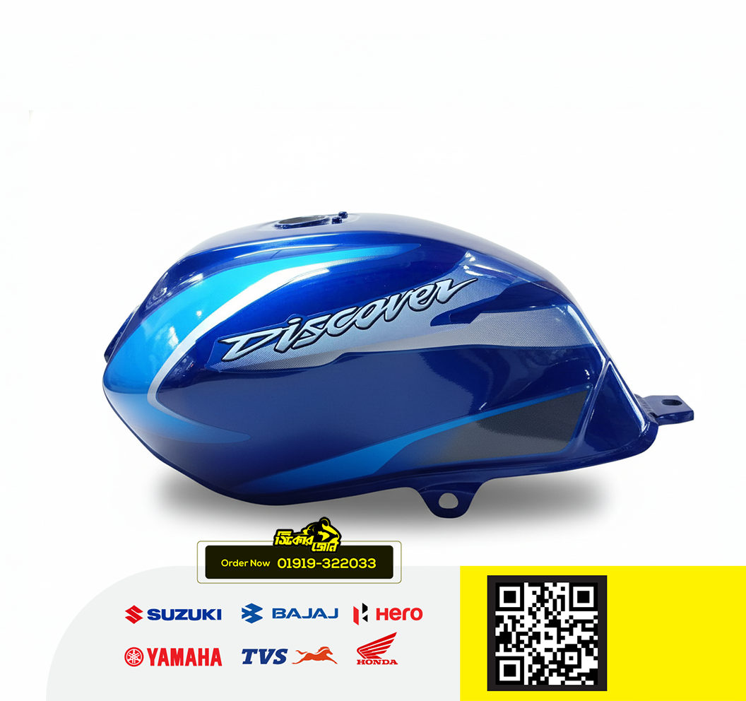 Fuel Tank for Bajaj Discover 110 (Blue) bike. P2_img_0