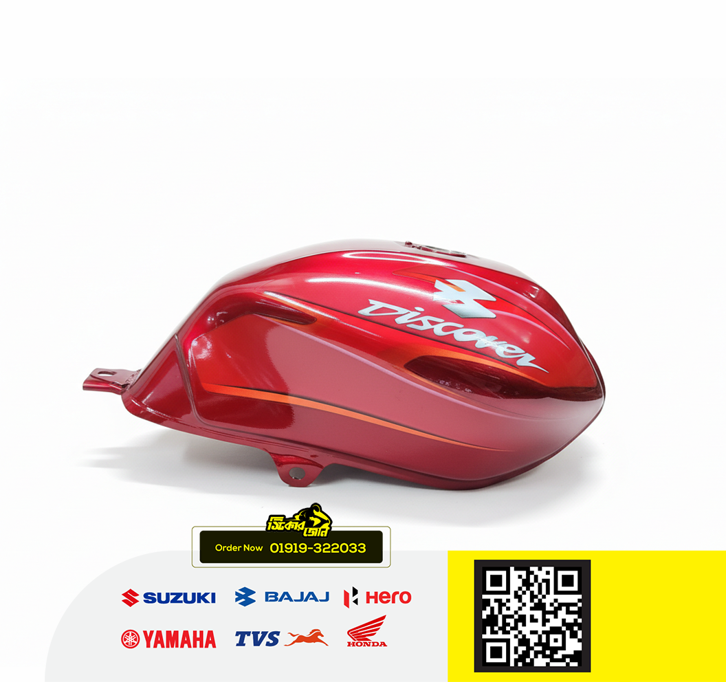 Fuel Tank for Bajaj Discover 135 Red Red P2_img_0