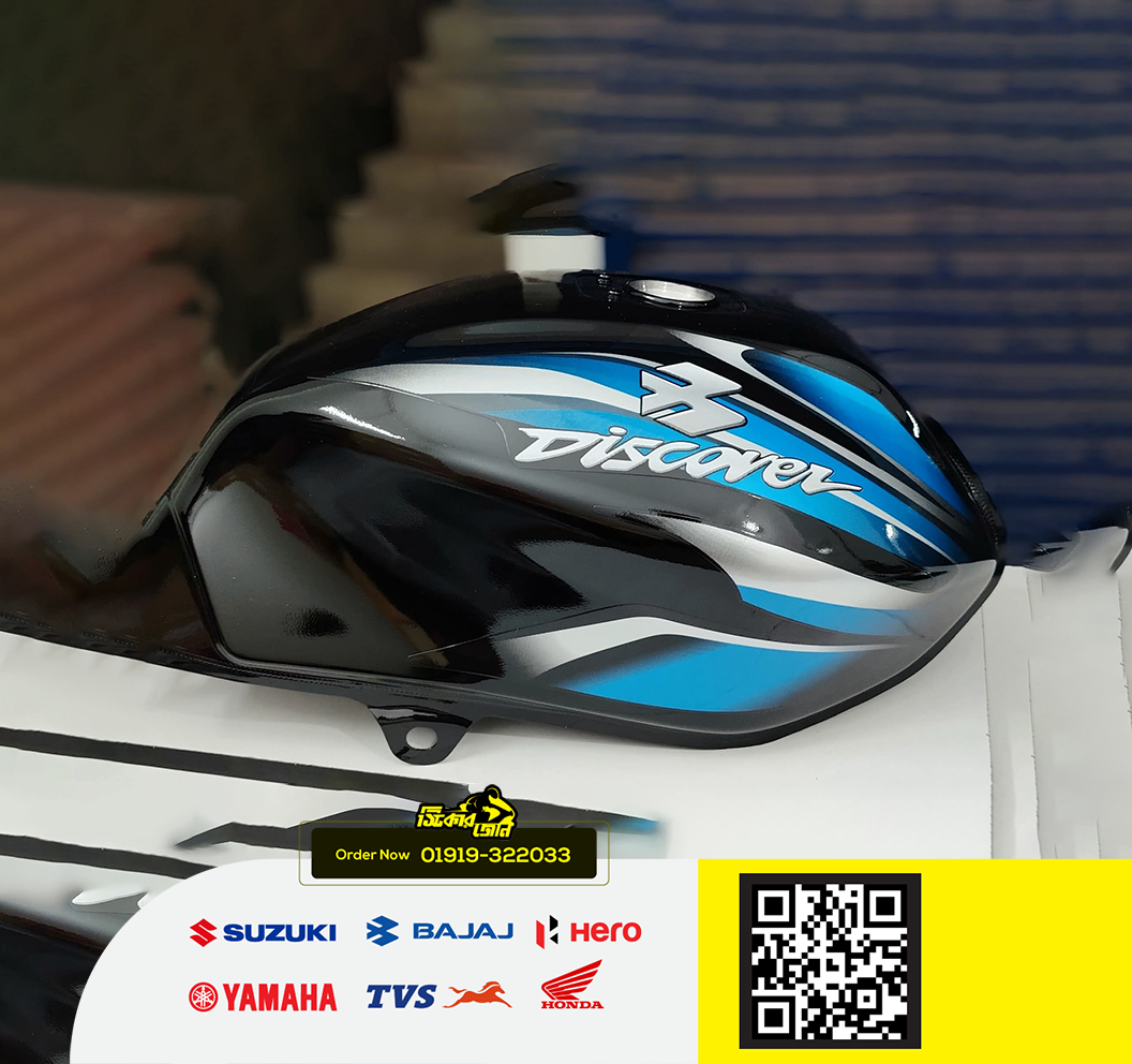 Fuel Tank for Bajaj Discover Past Black P2_img_1