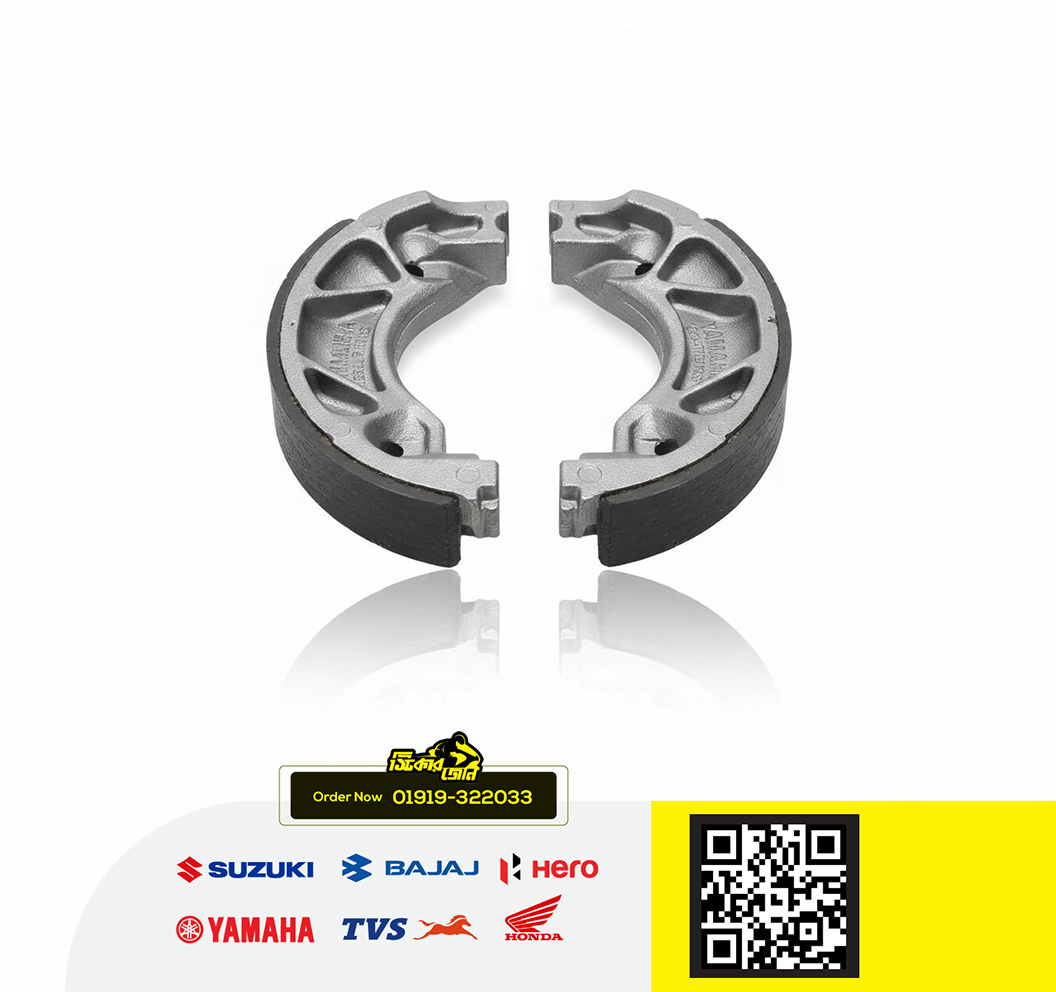 Drum Break Shoe (Rear) for Yamaha Saluto 125, FZS V1, FZS V2 (Single Disk), Fazer V1, Fazer V2 bike._img_0